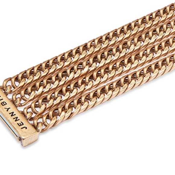 🎁NWT: Jenny Bird Gold Rolo Chain Bracelet - Picture 2 of 2